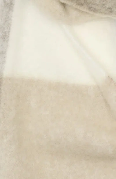 Nordstrom Colorblock Wool & Alpaca Blend Fringe Scarf In Multi