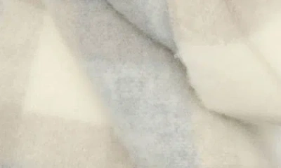 Nordstrom Plaid Wool & Alpaca Blend Fringe Scarf In Gray