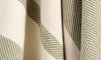 Treasure & Bond Cozy Fringe Ruana In Green