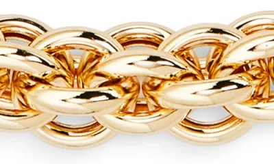 Open Edit Interlocking Link Collar Necklace In Gold