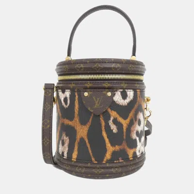 Pre-owned Louis Vuitton Monogram (lv Animal) Cannes Handbag In Brown