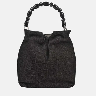 Pre-owned Dior Christian  Black Denim Malice Handbag