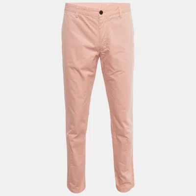Pre-owned Zadig & Voltaire Pink Cotton Patrick Chino Trousers Xl