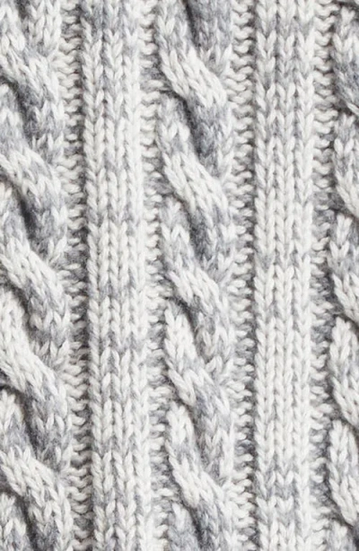 Waste Yarn Project Niall Colorblock Crop One Of A Kind Cable Knit Cardigan In Multi