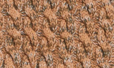 Waste Yarn Project Niall Colorblock Crop One Of A Kind Cable Knit Cardigan In Multi