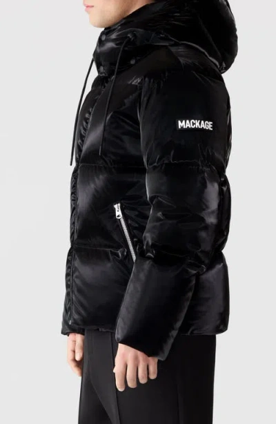 Mackage Kent-glo Down Puffer Jacket In Black