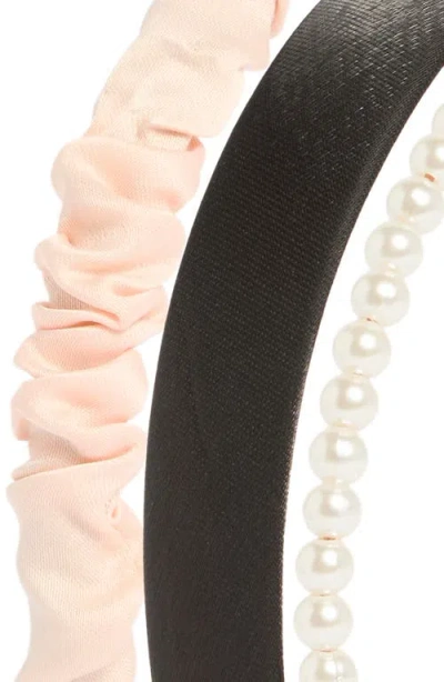 Capelli New York Kids' Assorted 3-piece Zigzag Headbands In Multi