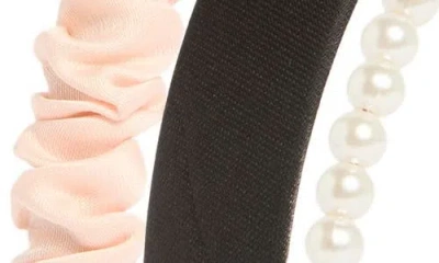 Capelli New York Kids' Assorted 3-piece Zigzag Headbands In Multi