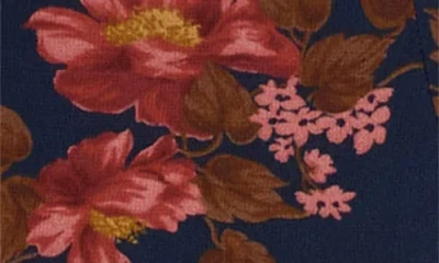 Reformation Maven Floral Print Maxi Dress In Blue