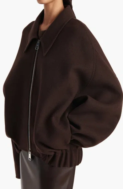 Khaite Odin Oversized Double-face Wool Jacket In Brown