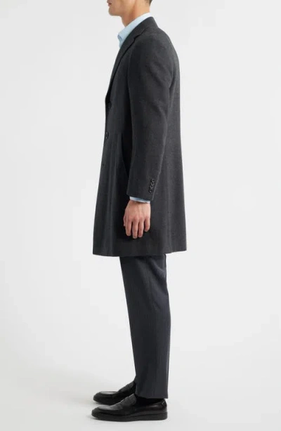 Canali Kei Trim Fit Wool Coat In Gray