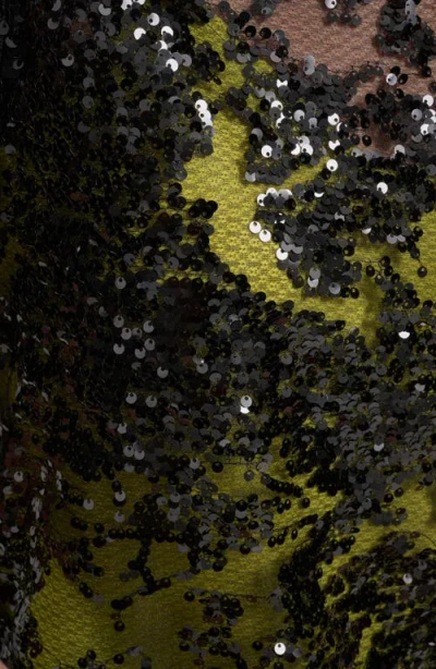 Dkny Women's Short Sleeve Sequin Overlay Boxy Top In Multi