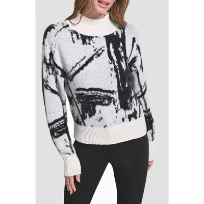 Dkny Women's Intarsia Oversized Sweater In Multi