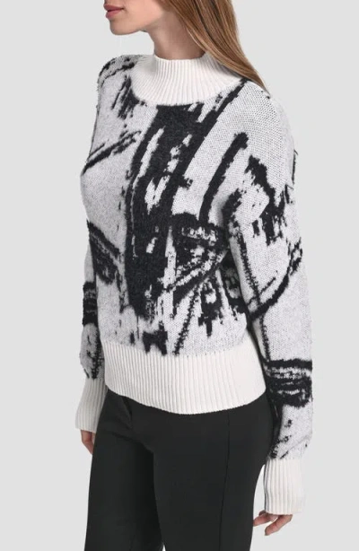 Dkny Women's Intarsia Oversized Sweater In Multi