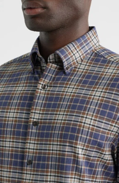 Johnnie-o Kamper Plaid Cotton Blend Button-down Shirt In Multi