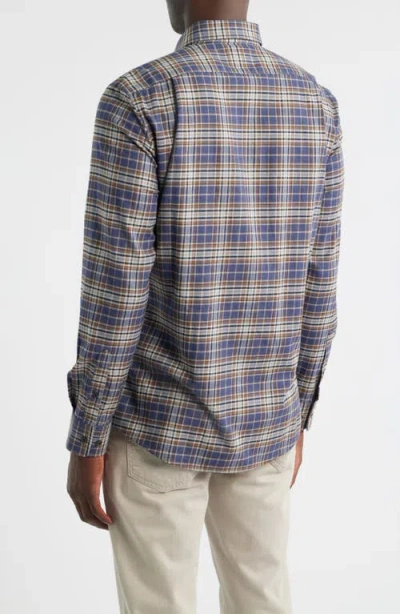Johnnie-o Kamper Plaid Cotton Blend Button-down Shirt In Multi