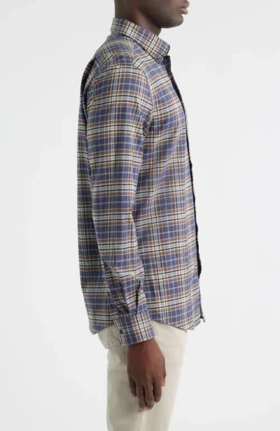 Johnnie-o Kamper Plaid Cotton Blend Button-down Shirt In Multi