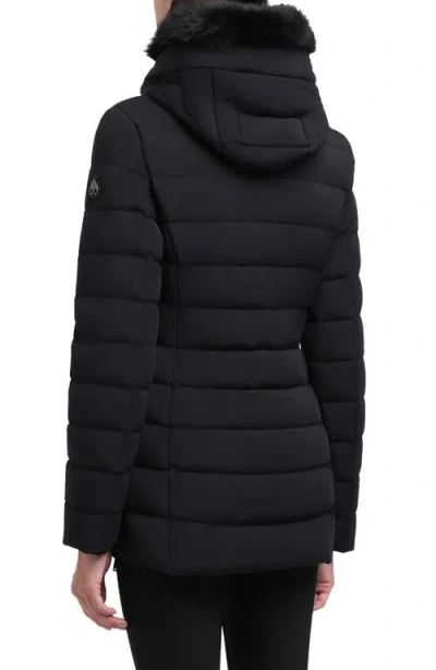 Moose Knuckles Roselawn 5 Water Repellent 800 Fill Power Down Puffer Jacket With Genuine Shearling T In Multi