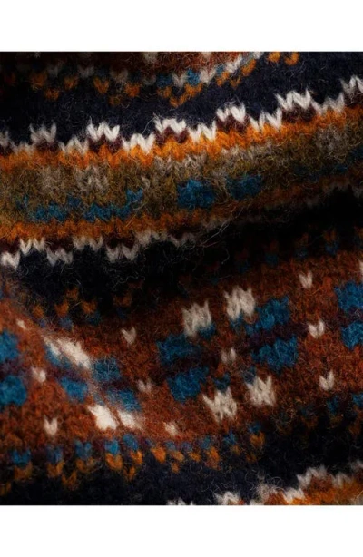 Eton Fair Isle Wool Sweater In Multi