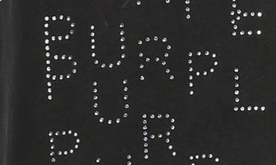 Purple Brand Studded Logo Heavyweight Jersey T-shirt In Black