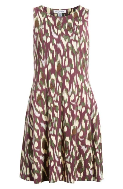 Tommy Bahama Darcy Cheetah Cove Sleeveless Fit & Flare Dress In Multi