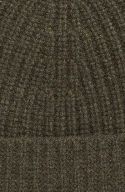 Vince Shaker Stitch Cashmere Beanie In Green
