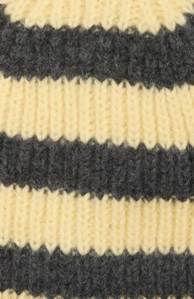 Damson Madder Stripe Beanie In Multi