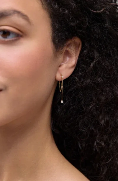 Bony Levy Mykonos Diamond Bead Chain Drop Earrings In Gold