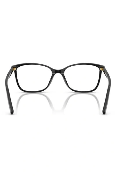 Dolce & Gabbana Dolce&gabbana 52mm Rectangular Optical Glasses In Black