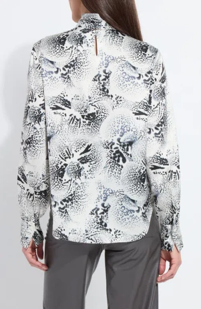 Lyssé Lysse Onyx Embellished Mock Neck Top In Multi