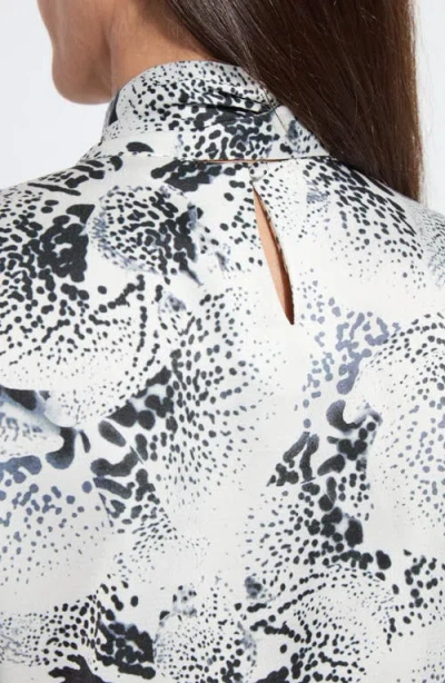 Lyssé Lysse Onyx Embellished Mock Neck Top In Multi