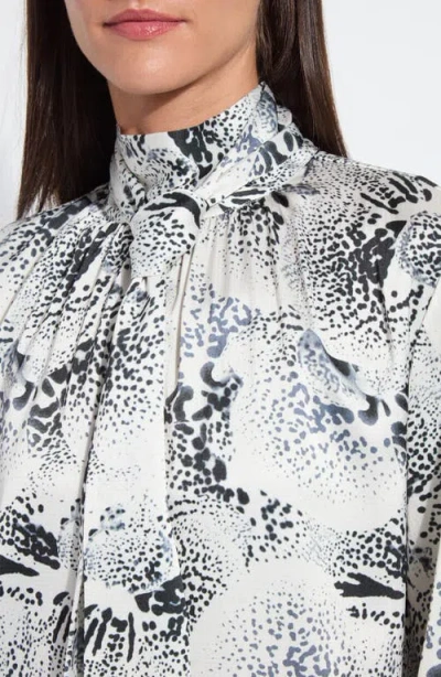 Lyssé Lysse Onyx Embellished Mock Neck Top In Multi