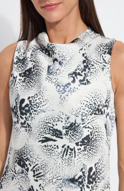 Lyssé Anaya Crystal Hammered Satin Dress In Winter Orchid In White