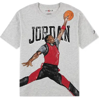 Jordan Kids'  Sketch Graphic T-shirt In Gray