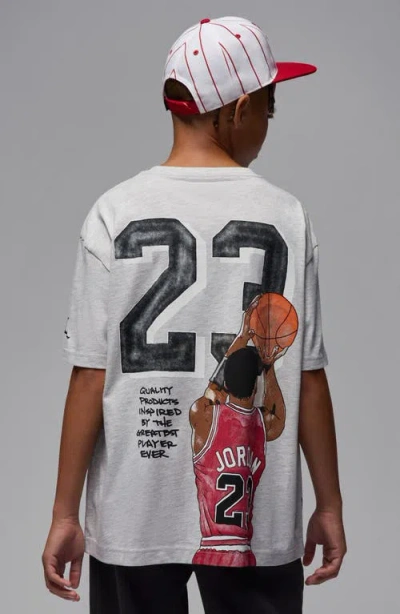 Jordan Kids'  Sketch Graphic T-shirt In Gray