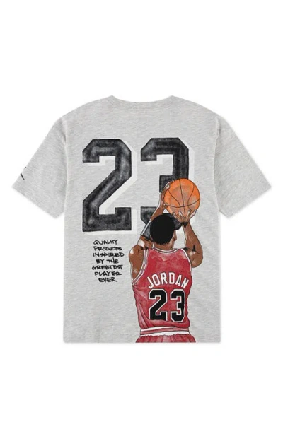 Jordan Kids'  Sketch Graphic T-shirt In Gray