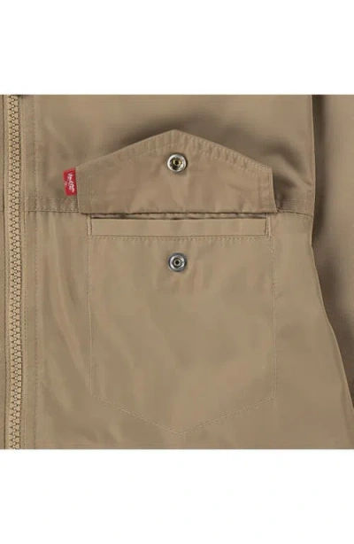 Levi's Boys 8-20 Shiny Mesh Lined Bomber Jacket In Black