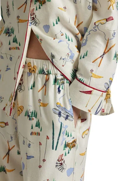 Polo Ralph Lauren Madison Print Cotton Pajamas In Neutral