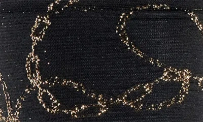 Falke Metallic Jewel Case Crew Socks In Black