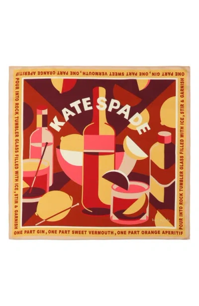 Kate Spade New York Italian Bitter Silk Bandana In Multi