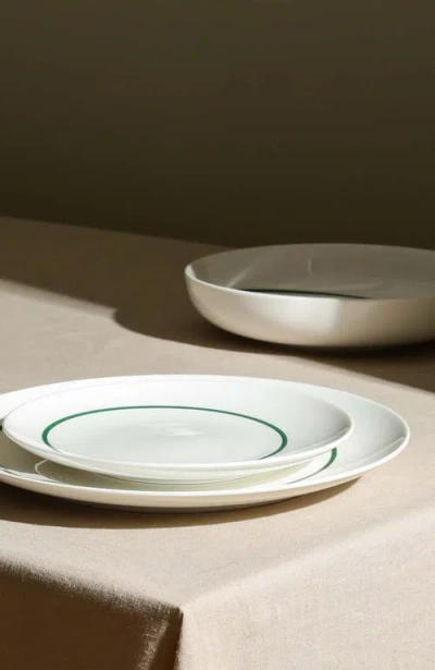 Stone Lain Luna Porcelain 12-piece Dinnerware Set In Green