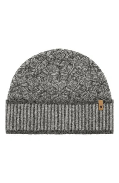Fjall Raven Fjällräven Snow Wool Beanie In Gray