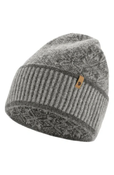 Fjall Raven Fjällräven Snow Wool Beanie In Gray