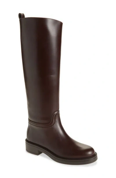 Stuart Weitzman Celia Leather Knee-high Boots In Brown