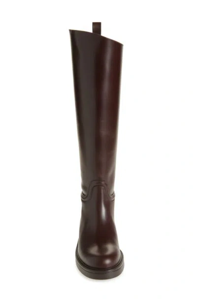 Stuart Weitzman Celia Leather Knee-high Boots In Brown