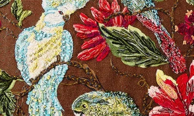 Mackenzie-childs Mackenzie Childs Birdsong Embellished Throw Pillow In Multi