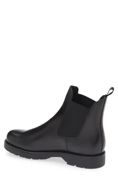 Kleman Tonnant Lugged Plain Toe Chelsea Boot In Black