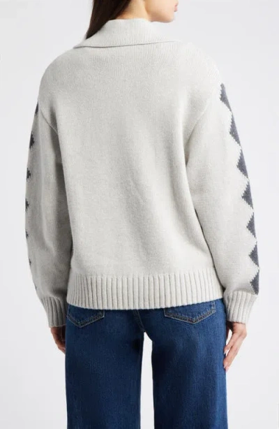 Rails Rhea Ski Graphic Cardigan In Gray