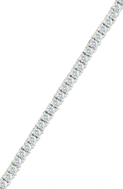Sterling Forever Mirabell Cubic Zirconia Tennis Bracelet In Metallic