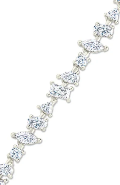 Sterling Forever Ellery Cubic Zirconia Tennis Bracelet In Metallic